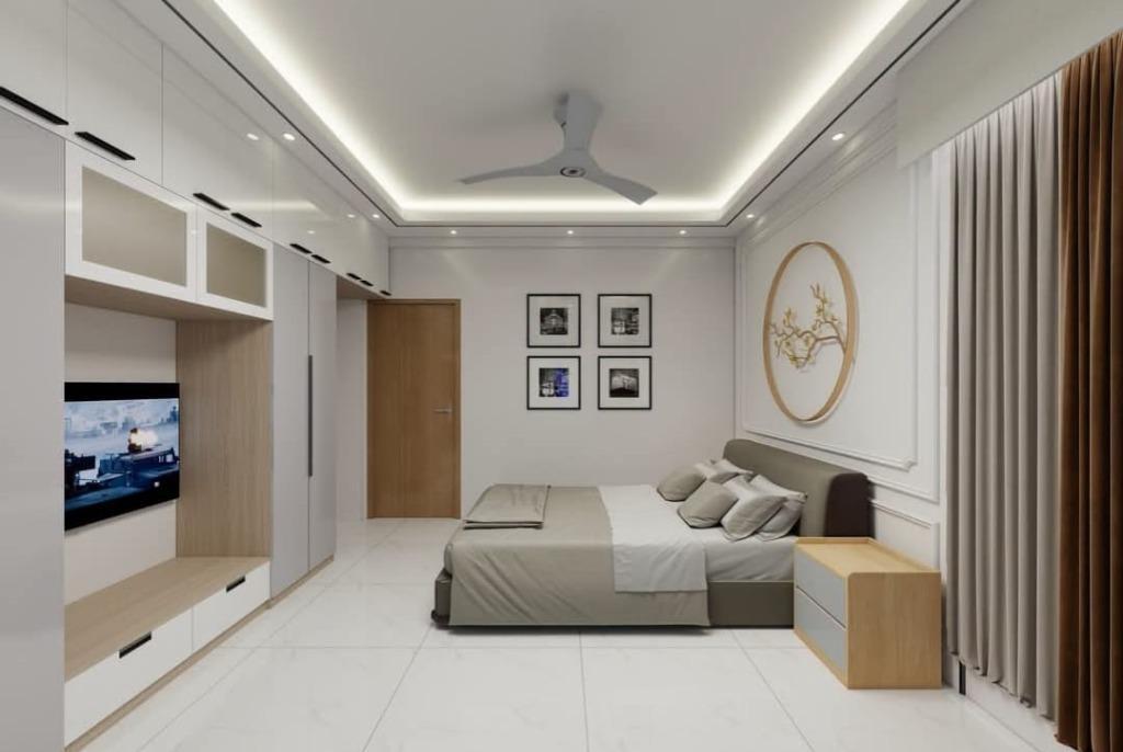 Master Bedroom Suite and TV Wall Unit Site Photo